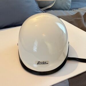 HCI DOT White Helmet with Black Trim